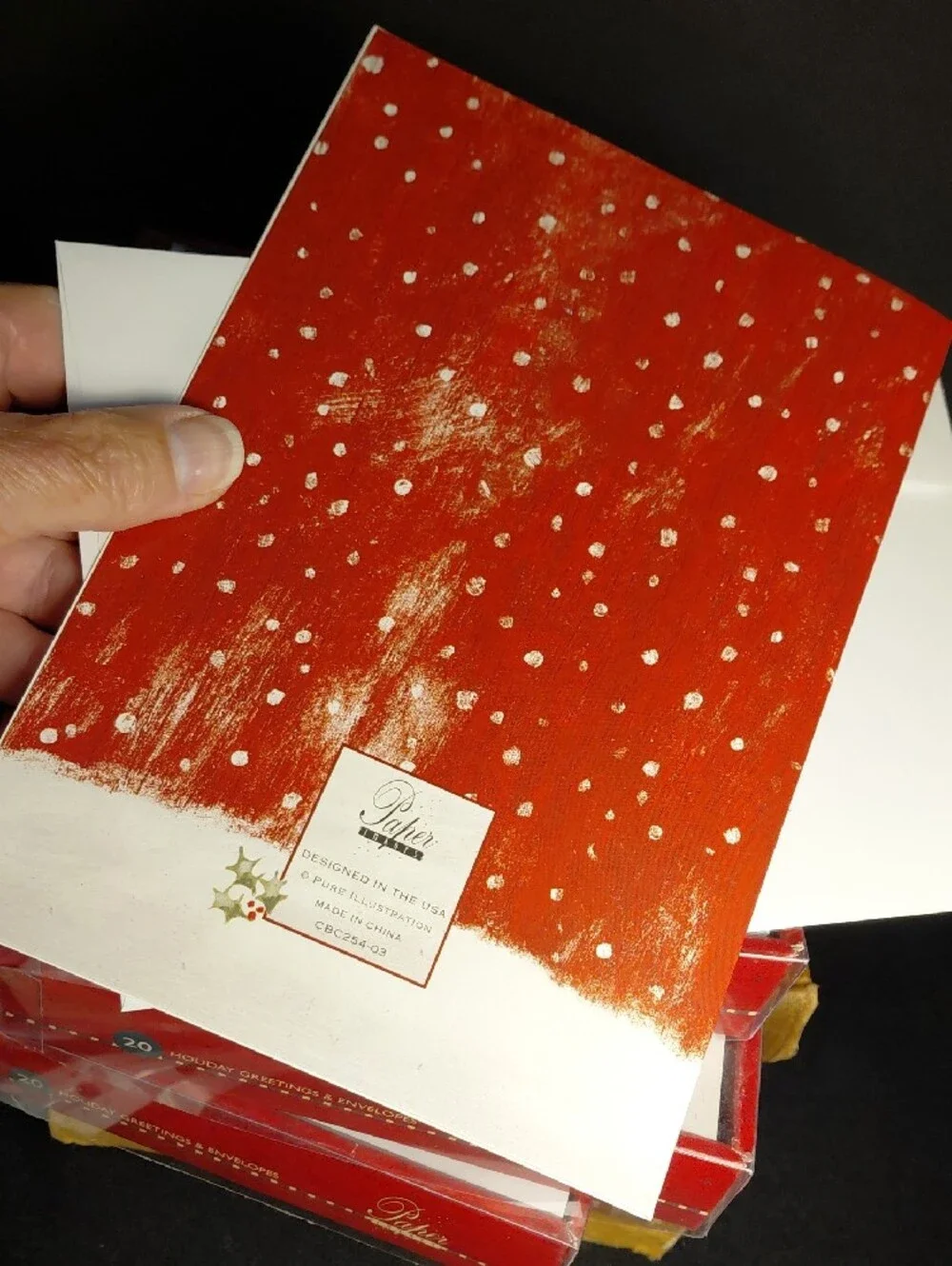 PAPER IMAGES, 60 COUNT CHRISTMAS HOLIDAY GREATING CARDS AND ENVELOPES